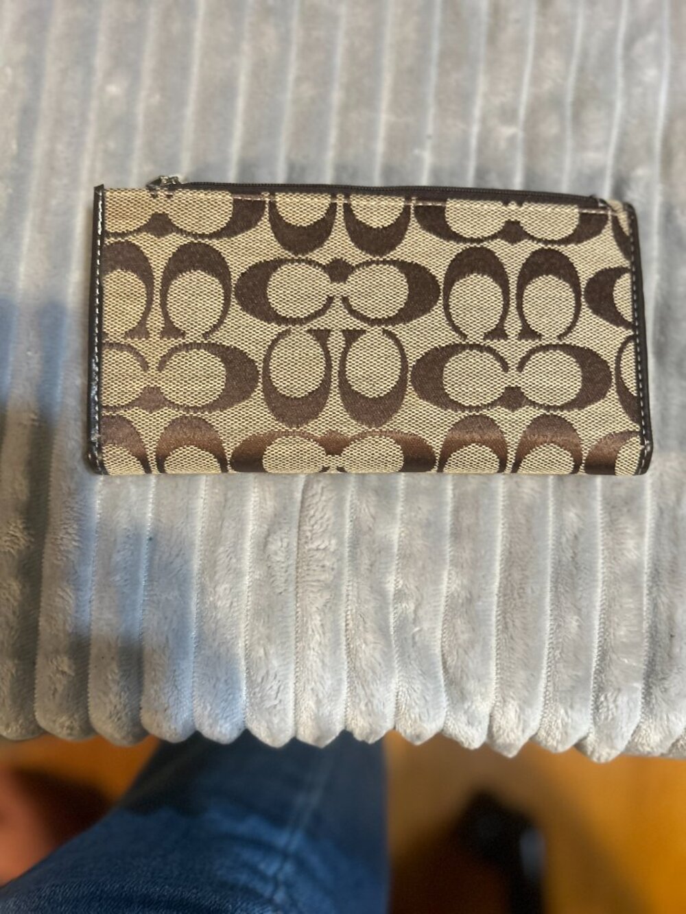 Coach Signature Checkbook Wallet - Picture 3 of 7